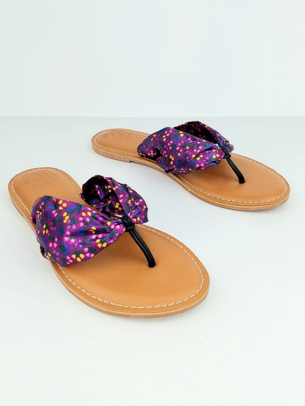Matilda Jane Purple Floral Slide Sandals 8